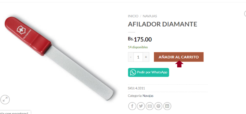 Victorinox Afilador de Cuchillos Diamante 4.3311